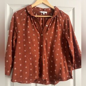 Madewell Terracotta Button-Down Shirt